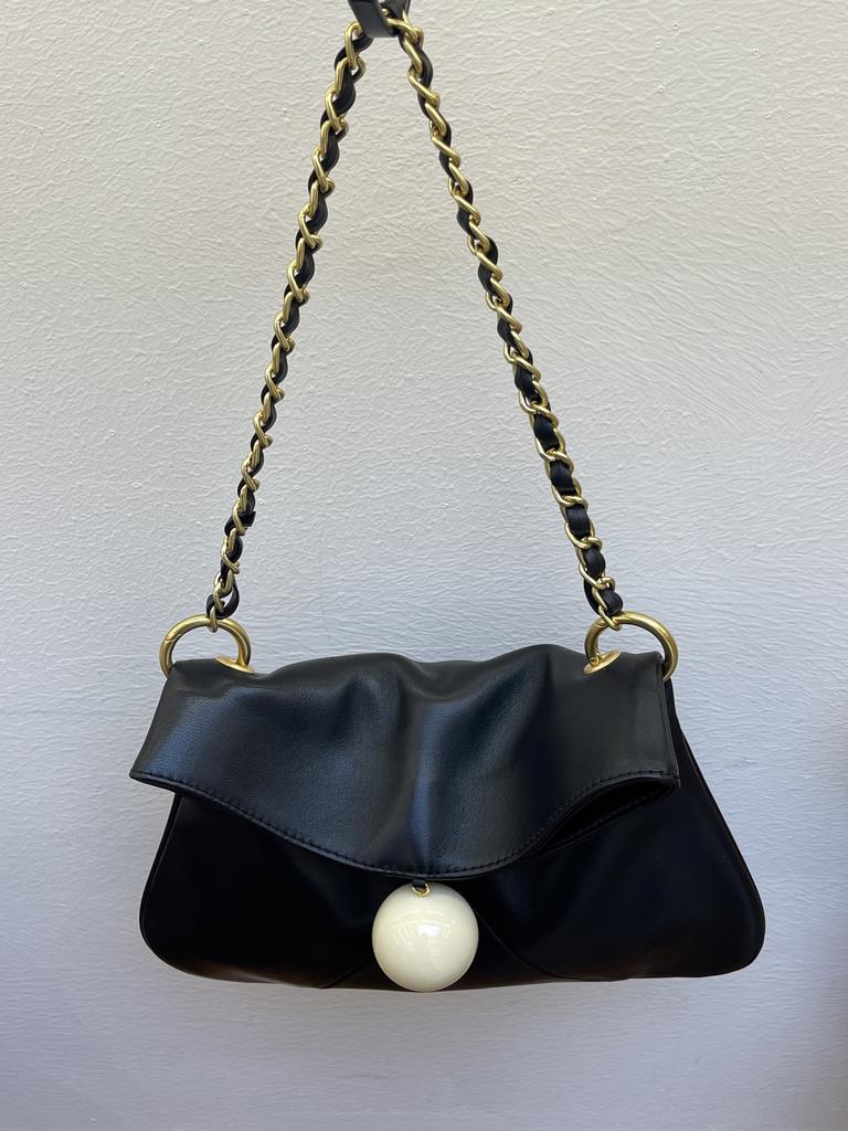 New high-end bow handbag, runway high-end style, single-shoulder crossbody bag, European and American style bucket bag