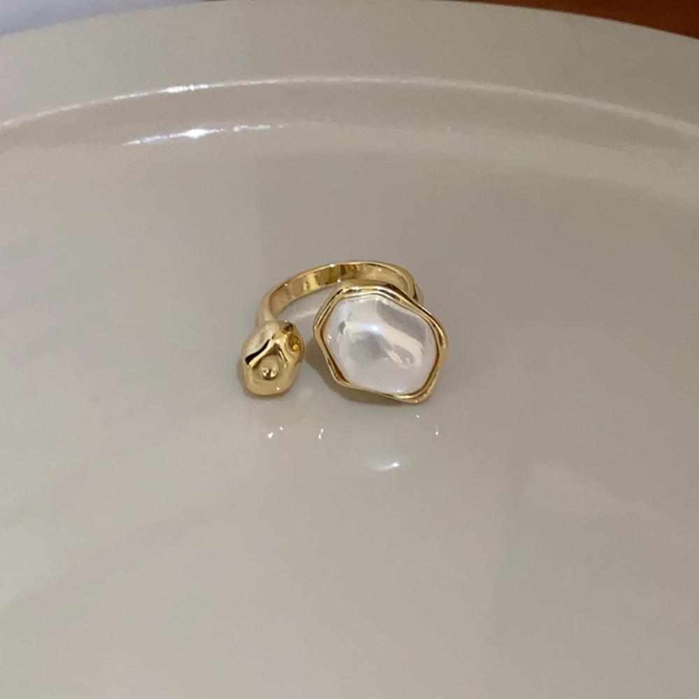 Ювелирные изделия Аксессуары Жемчужные Открытые Кольца Регулируемое Открытие Корейское Жемчужное Кольцо Элегантное Жемчужное Кольцо Вечеринка