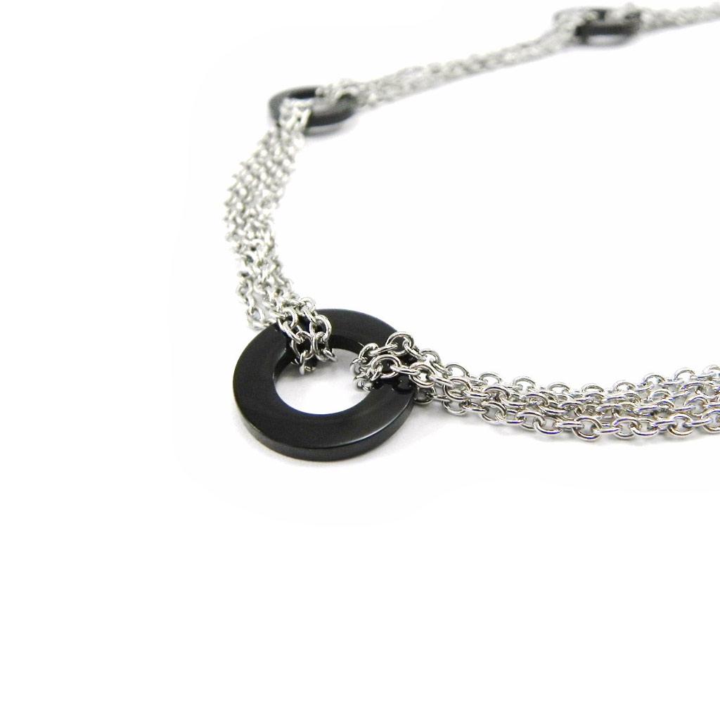 Les Trésors De Lily [I1139] - Колье «Хореография» из стали с рутением, 11 мм.