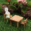 Accessories DIY Gifts Table and Chairs Micro Landscape Garden Furniture Ornament Mini Miniature