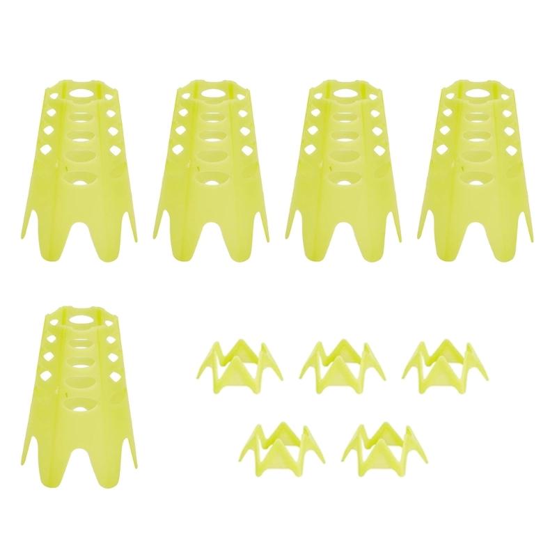 10Pcs Golf Simulator Tees Indoor Golf Tees Golf Mat Tees for Winter Turfs and Driving Range, Pack of 5 Tall and 5 Small