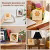 Wood Pet Dog Puppy Memorial Card Ornaments Pet Card for Home and Desktop Decoration Pet Card Wood