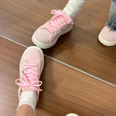 Новые спортивные Гуочао розовые кеды женские осенние универсальные повседневные маленькие белые туфли женские