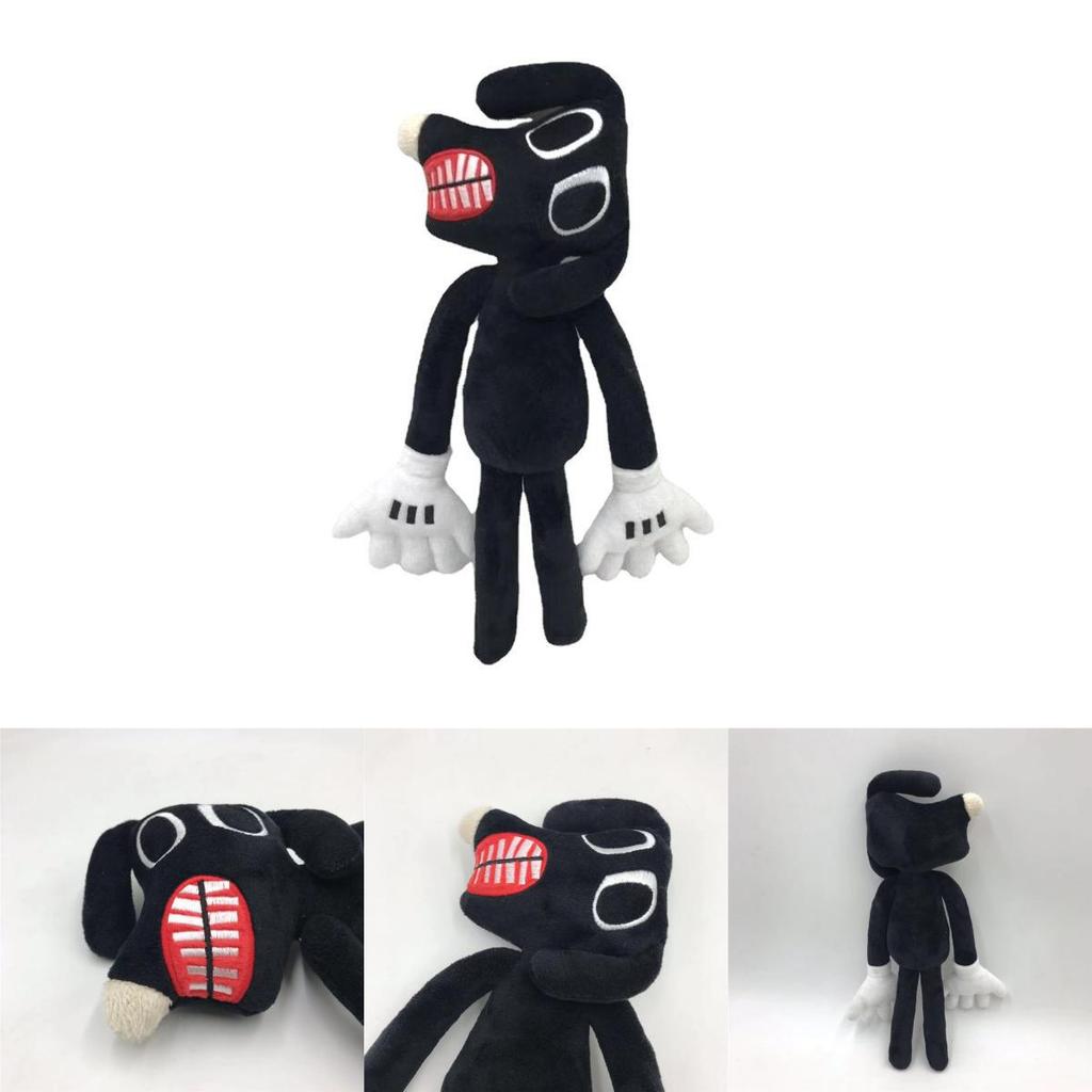 Серия Siren Head Плюшевая игрушка Черный Пес Кривая шея Ужас Набивная кукла 30см/11.8дюйма высота