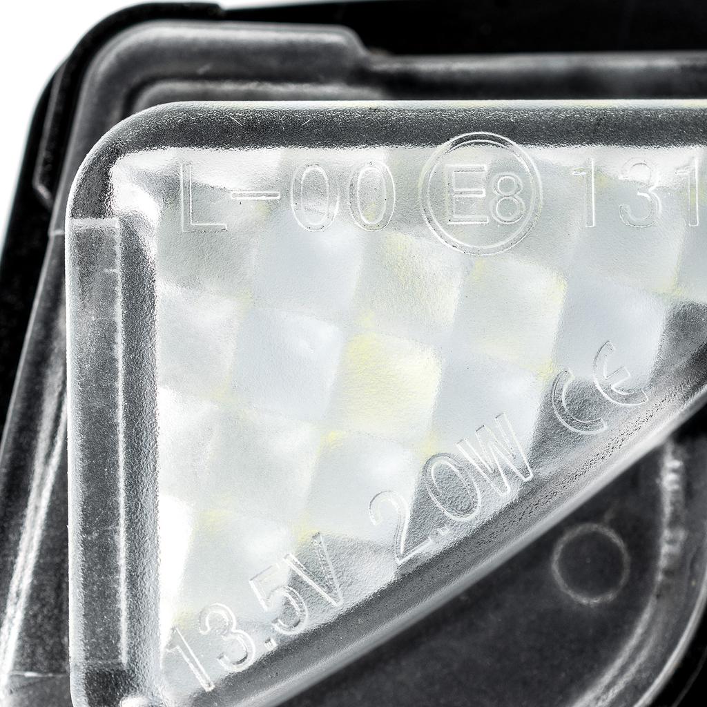 2Pcs Side Mirror Puddle Light No Error Bright Clear Lens Canbus Car Lamp LED Assembly White For Skoda Superb Mk2 Octavia A5 A7