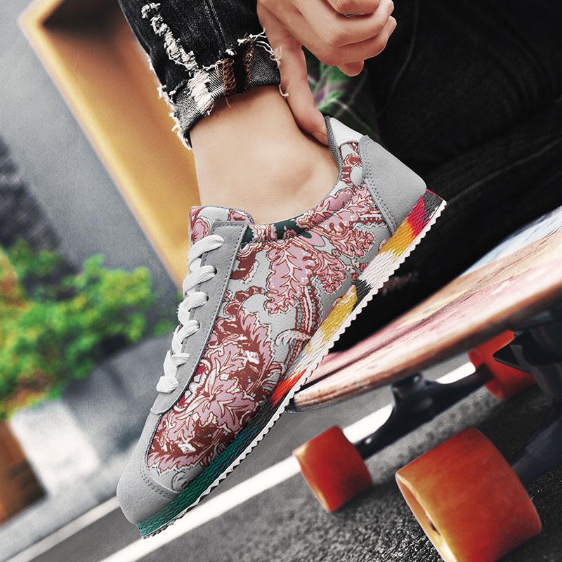 Модные дизайнерские кроссовки с принтом для мужчин, роскошные желтые мужские кроссовки, оригинальные повседневные легкие кроссовки на плоской подошве для мужчин