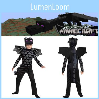 Minecraft Эндер Кид Дракон Косплей Комбинезон Маска Вечеринка Маскарадные Подарки Хэллоуин