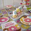 Rectangular Donut Tablecloth Plastic Donut Table Cover Birthday Party   Party Decor