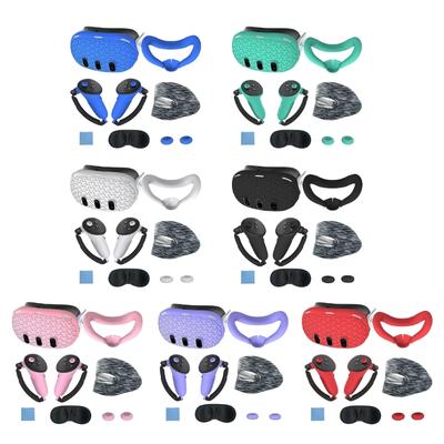 Полный набор из 7 аксессуаров для VR-игр: крышка для линз, накладки на контроллеры, накладки на стики, накладки на лицо, полная защита