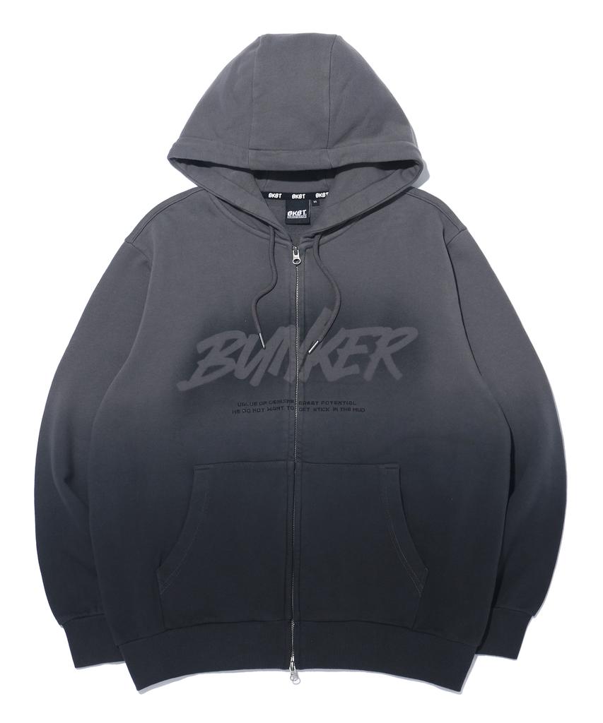 Худи на молнии Bunkerbuster Gradient Oversized Mq1Tu059_Угольный