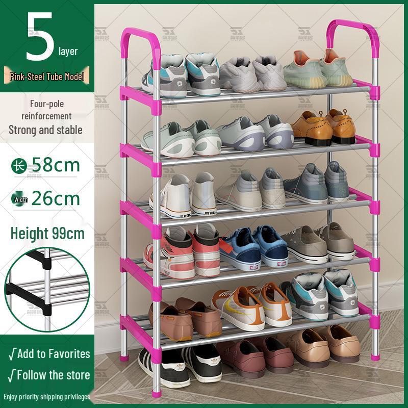 Тонкая многоярусная обувница для прихожей или общежития