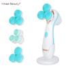 Electric Facial Cleansing Brush 3 In 1 Silicone Face Brush Deep Cleansing Washing Brush Facial Massager Face Cleaner Machine