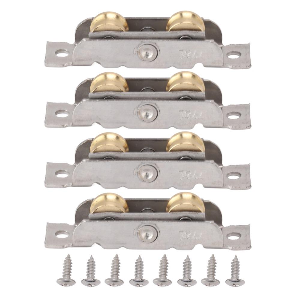 4PCS Stainless Steel Sliding Patio Door Roller Assembly  Glass Door Replacement