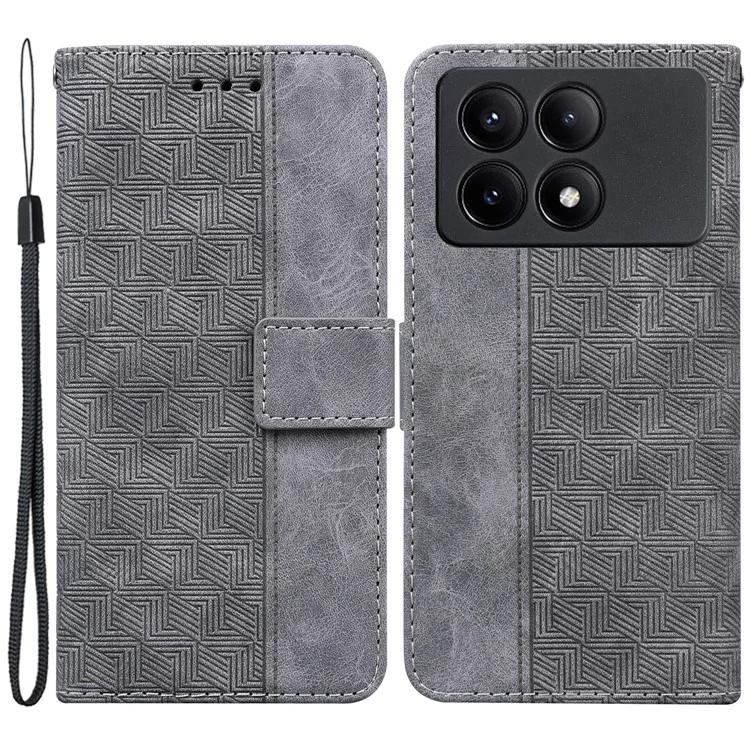 Для Xiaomi Poco X6 Pro 5G / Redmi K70E 5G Anti-Drop PU кожаный чехол для мобильного телефона с подставкой и кошельком