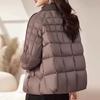 Маленькая короткая хлопковая одежда женская легкая одежда для мамы зимняя модная одежда новая для среднего и пожилого возраста благородное свободное пальто