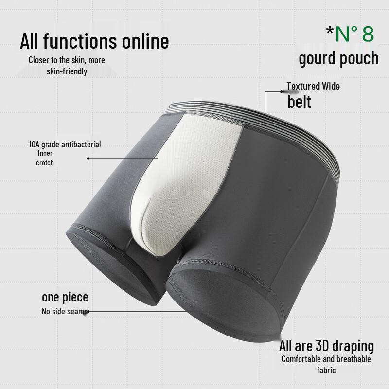 Youkeshu Мужские модальные трусы-боксеры, 3 шт.