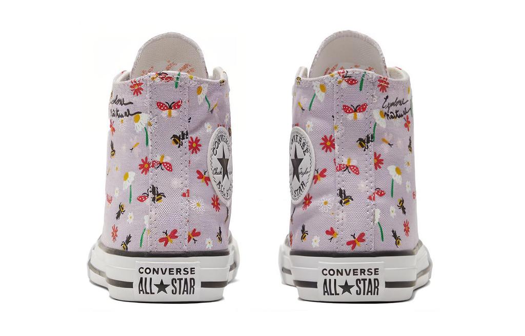 Converse Кеды Chuck Taylor All Star Удобные Устойчивые к истиранию Высокие Детские Холщовые Фиолетовые Унисекс 671102C