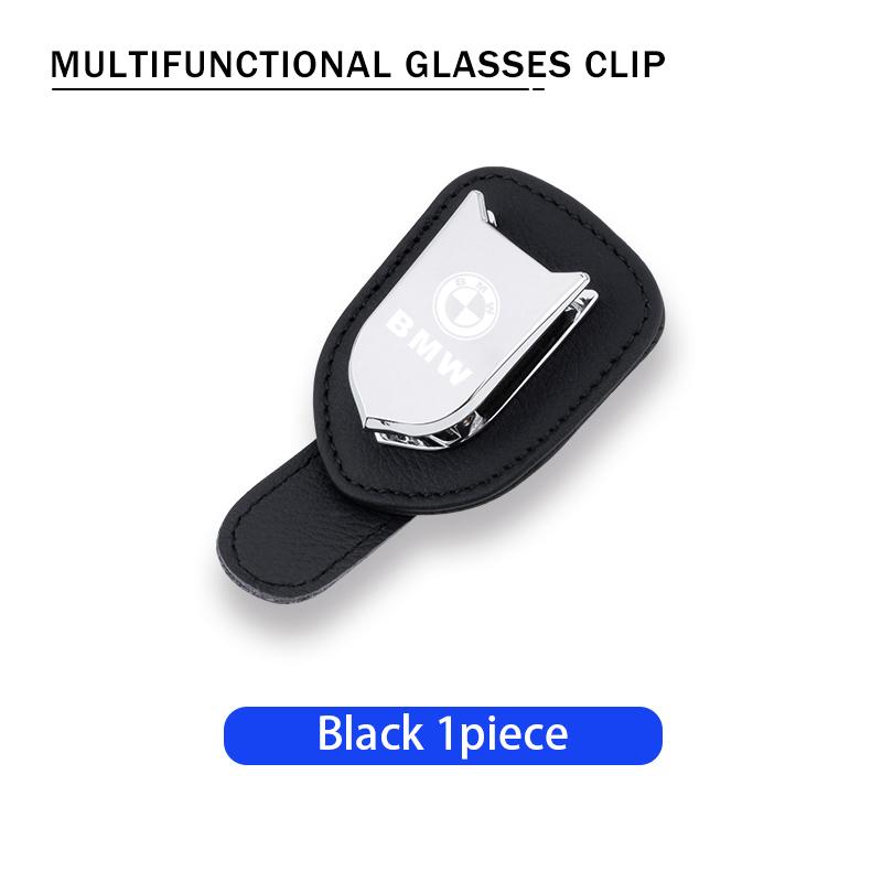 For BMW Car Sun Visor Sunglasses Storage Clip Card Holder Accessories G30 G20 M3 M5 E91 E92 E93 E36 E70 X3 X4 X5 X1 E39 F30