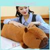 Toy Plush Capybara Pillow Cartoon Animal Stuffed Doll Bedroom Gift Decoration