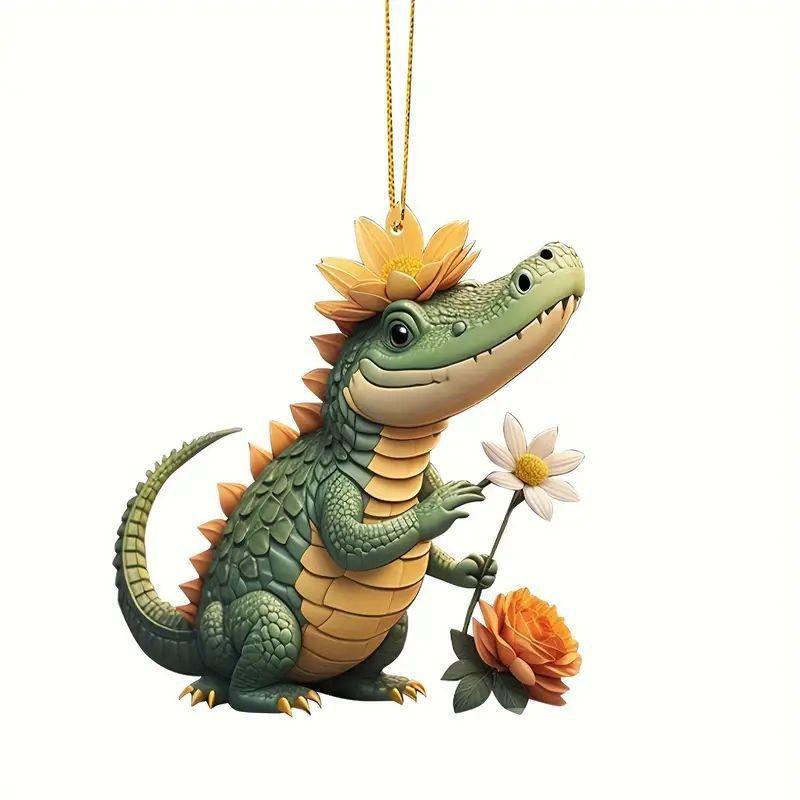 Очаровательное Рождественское Мультяшное Украшение-Подвеска Дракон Для Автомобиля И Праздничные Акценты Дома