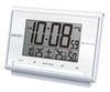 Clock Alarm Clock Radio Digital Calendar Temperature Humidity Display White Pearl SQ698S SEIKO