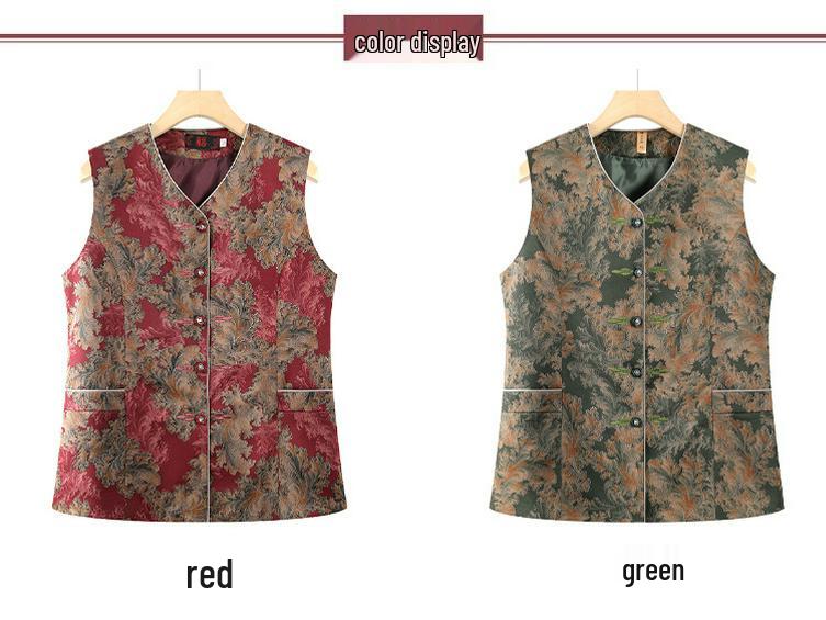 Orta Yaşlı ve Yaşlı Kadınlar İçin Büyükannenin Hafif Sonbahar Yeleği - İlkbahar ve Sonbahar İçin Kolsuz Ceket