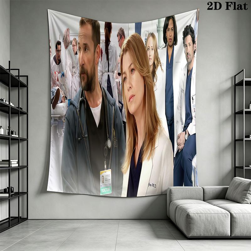 Grey'S Anatomy Medical Marvels Unite Threepiece Set 1 Duvet Cover 2 Pillowcase Without Core Christmas Birthday Gift Soft And Comfortable