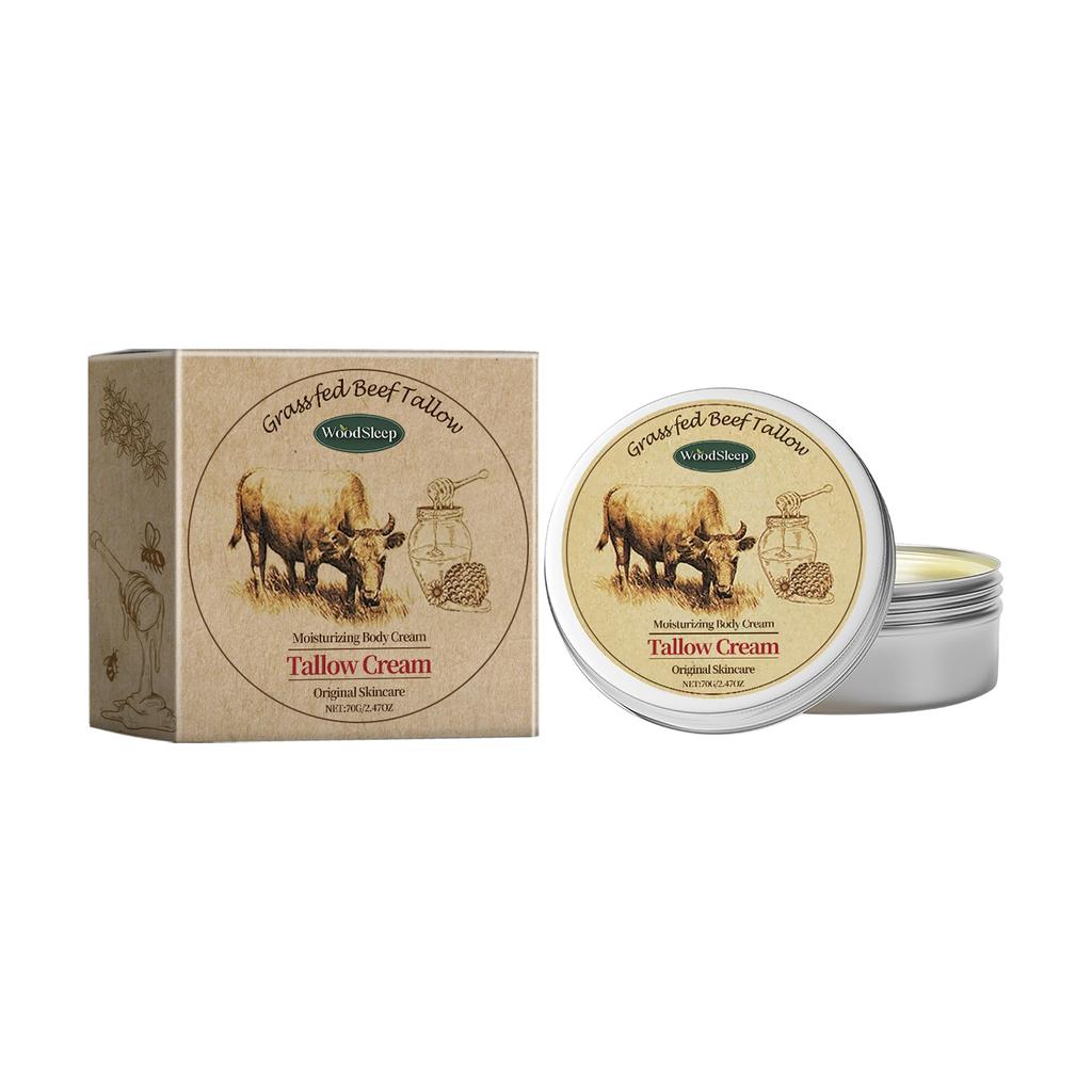 70g Grassfed Beef Tallow Balm Deep Moisturizing Improve Skin Texture Smoothing Reduce Dryness Strengthen Barrier Massage Non-greasy Body Cream