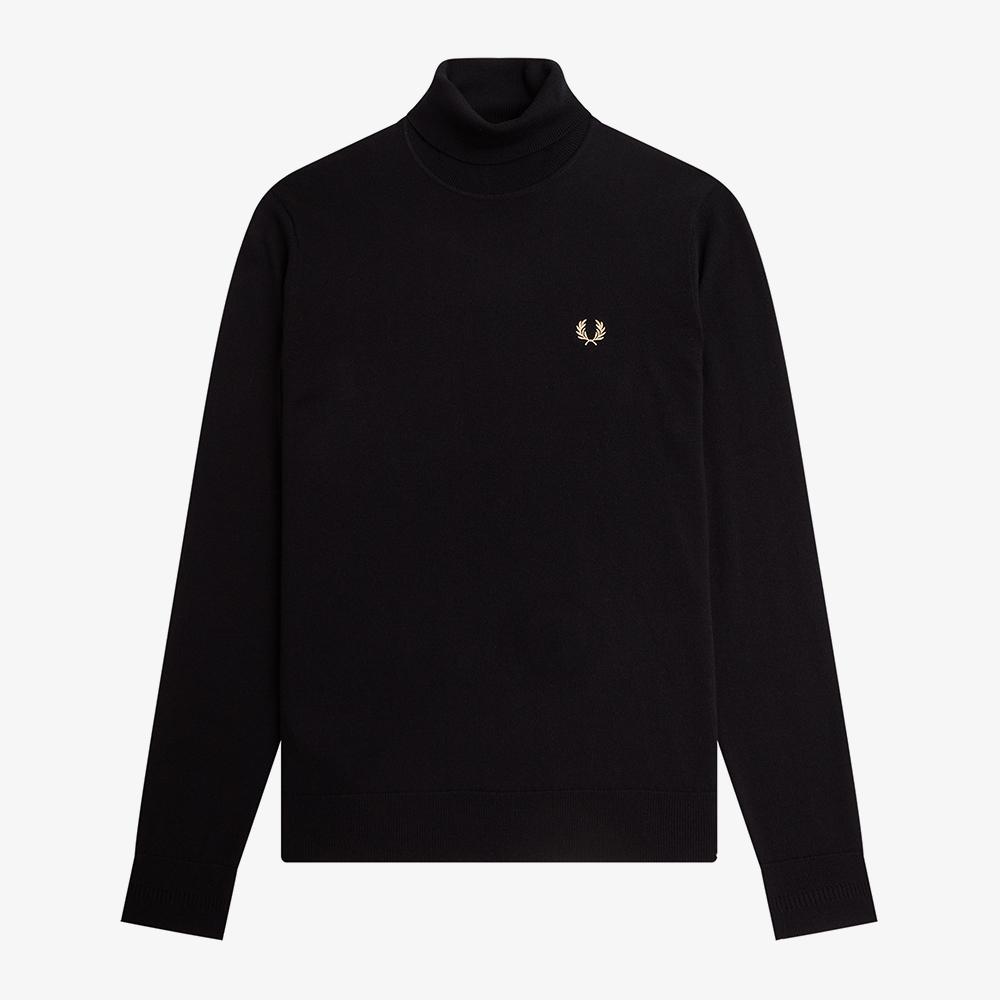 Fred Perry [Острый] Вязаный свитер с воротником-стойкой (198) Afpm2339552-198