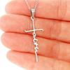 Cross Gold Letter Inspirational Cross Alloy Popular Fashion Pendant Necklace