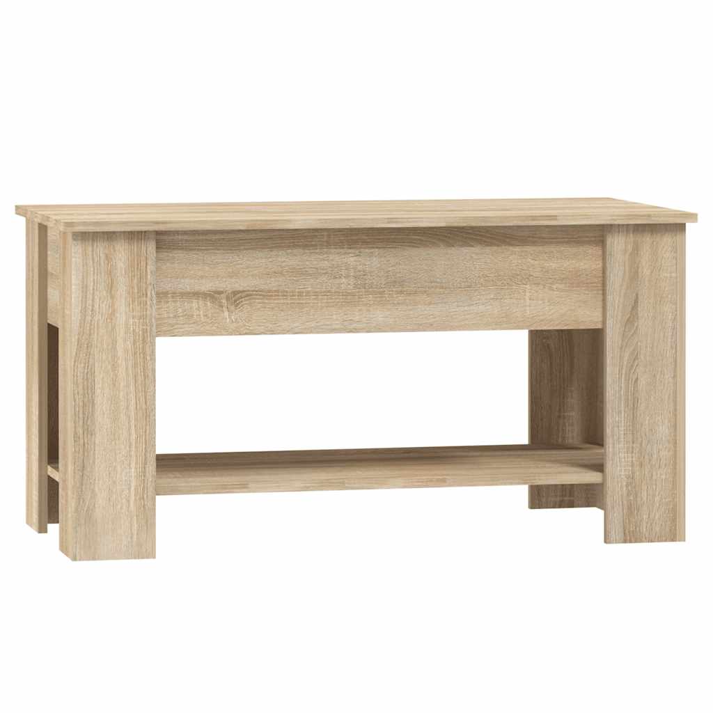 Coffee Table Sonoma Oak 101 x 49 x 52 cm Engineered Wood
