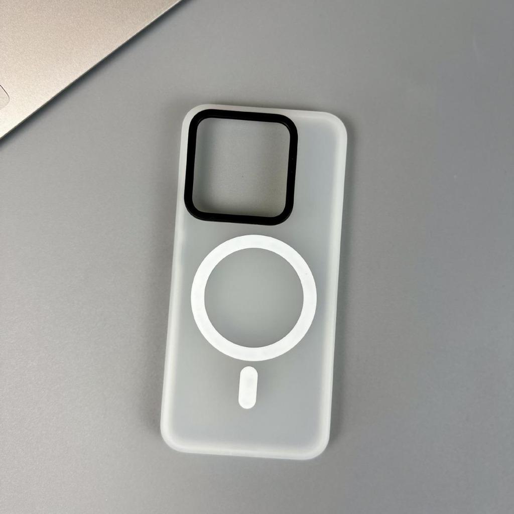 Магнитный чехол для мобильного телефона Xiaomi 14Pro с защитным покрытием Gauze и технологией Magsafe — простой и матовый дизайн для бизнеса