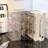 Акриловая прозрачная шкатулка для украшений Вертикальные выдвижные органайзеры большой вместимости Хранение для ожерелий и браслетов Портативные коробки для хранения Подарки