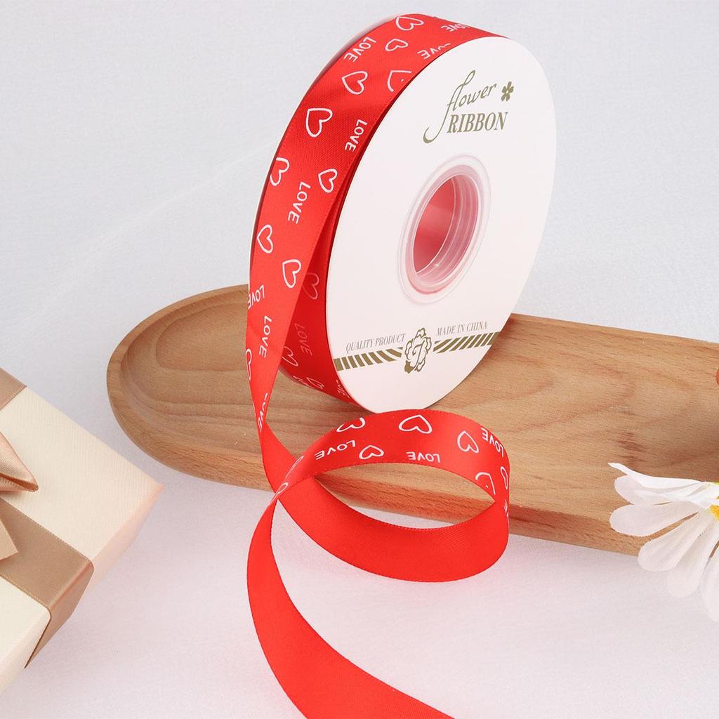 Women's Day Love Ribbon 2.5cm - Floral Packaging & Cake Tie
