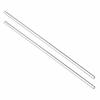 Acrylic Round Rod, PMMA Bar, 5mm X 250mm, Clear, Transparent, Solid, Pack of 2