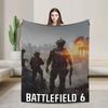Игровое одеяло Battlefield 6, смешное, теплое, мягкое, для путешествий в самолете, плюшевое покрывало, забавное для дивана, кресла, фланелевое покрывало для кровати, чехол для дивана-кровати