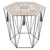 Kumi Etnik Atmosphera Octagonal Metal Decorative Coffee Table