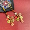 Jewelry Pendant Key Chains Rope Hangings Car Keyring Vintage Chinese Style Keychain  Unisex