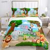 Jungle Animal Cute Casal All Season Duvet Cover Comforter Bedding Sets Soft Quilt Cover and Pillowcases Single/Double/Queen/King