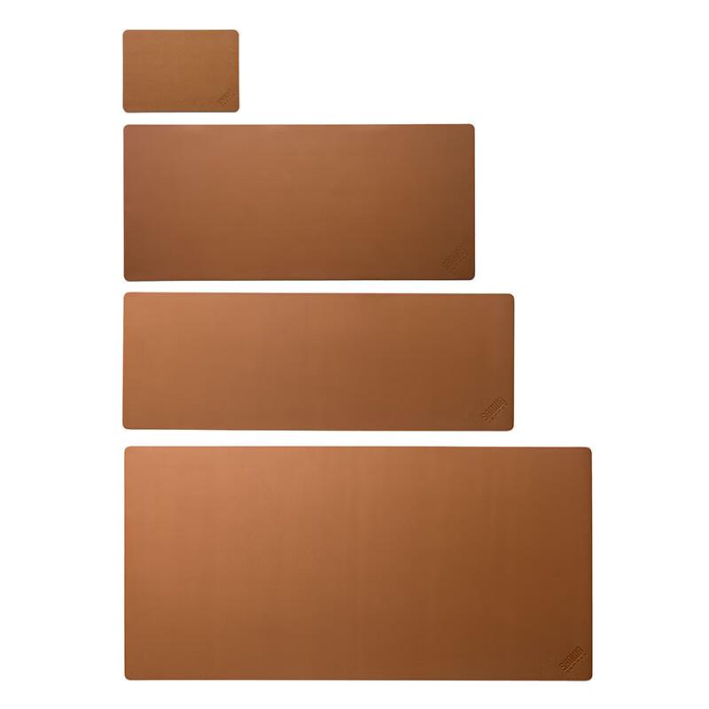 Large Desk Mat, Computer Mouse Pad, Rollable Portable Non-Slip Base, PU Leather Easy to Clean And Portable, Tea-Colored Enlarged Desk Mat (120*60cm)