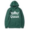 Fashion Casual Hoodies Sweatshirt Couples Hooded Pullover Hoodies Print King Queen Spring Winter Tops Men/Women Clothing
