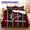 Постельное белье с индивидуальным рисунком Atlanta Falcons Комплект Пододеяльник Наволочка Домашний Декор Подарок (1 пододеяльник + 2 наволочки, без наполнителя)