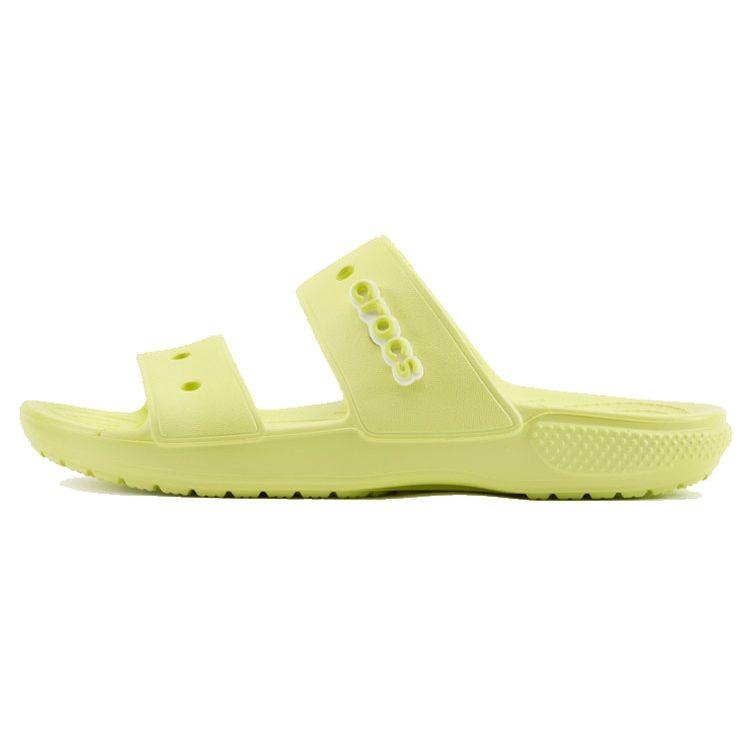 Crocs Comfortable Soft Sole Sports Sandals Unisex Sandals Lime-Yellow 206761-3U4