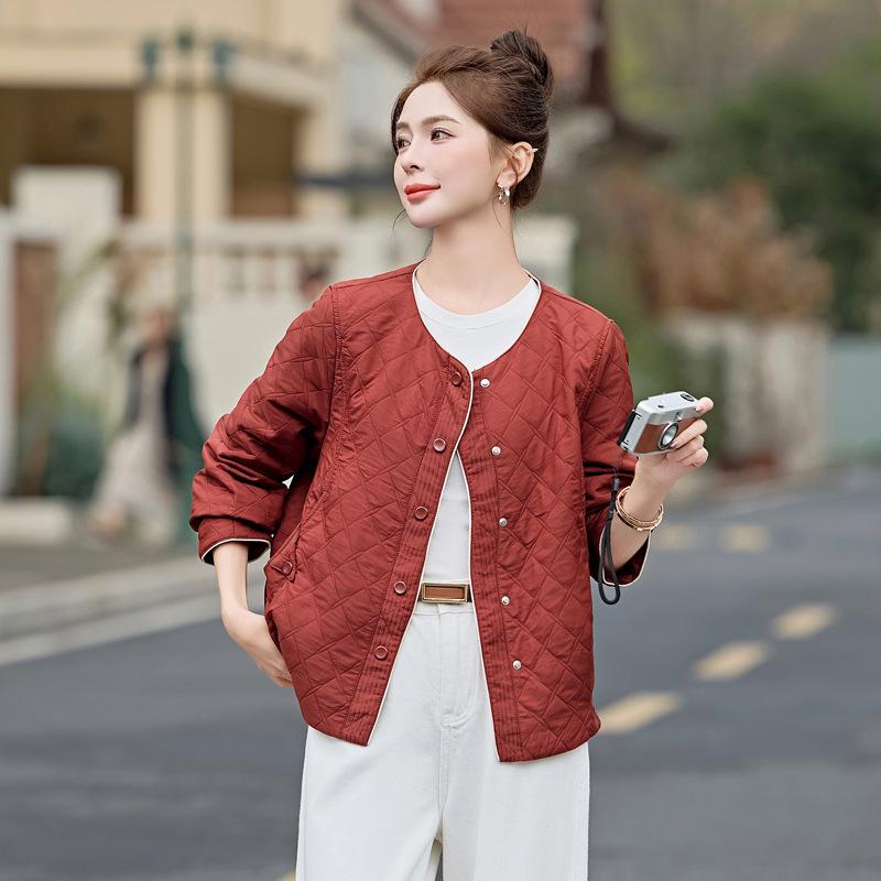 Women's Short Fashion Coat 2025 - Spring & Autumn, Loose Fit, Casual, Small Size, Ideal for Middle-Aged Moms