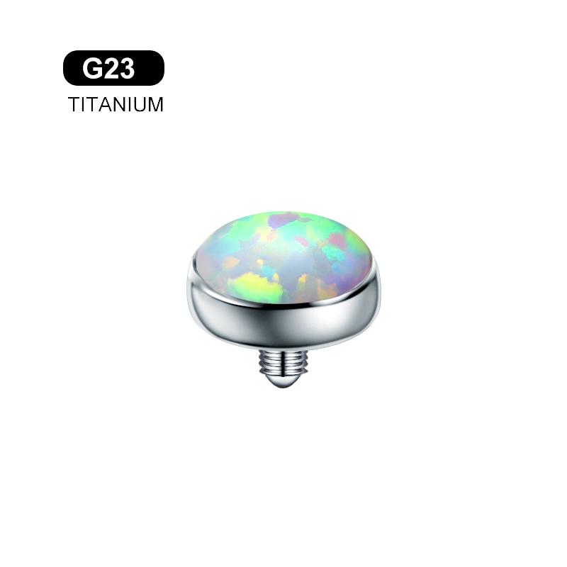 G23 Титан Пирсинг Носа Опаловый Камень Септум Кольцо для Носа Конч Трагус Хеликс Серьга DIY Сексуальные Украшения для Тела 1 шт.