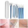 Yousheng 1 Set Blackhead Removal Tool Double-head Sharp Portable Safe Comedones Acne Pimple Blemish Whitehead Extractor Tweezers Makeup Tools