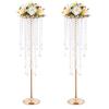 1PC Golden Flower Vase Reception Flower Stand For Wedding Party Tall Vases Centerpiece Table Decorations 3 Sizes
