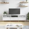 VidaXL TV Stand High Gloss White 150x30x44.5 Cm Engineered Wood 831270