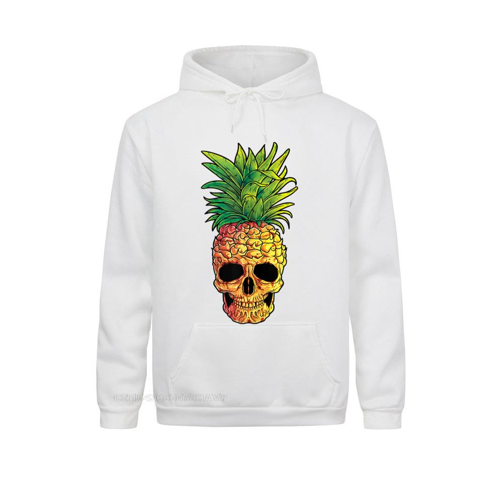 Ананас Череп Забавные пляжи Алоха Гавайи Гавайи Гот Толстовка Унисекс Хип-хоп Мужские толстовки Толстовки с длинными рукавами Капюшоны
