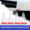 2 шт. Прозрачная защита углов дверей автомобиля, наклейка для защиты от царапин для Renegade Wrangler JK JL Grand Cherokee Compass Patriot